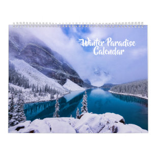 Calendario de invierno de gran tamaño paraíso