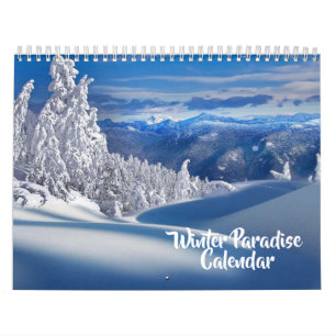 Calendario de invierno de tamaño mediano