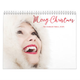 Calendario de invierno Saludos de Navidad 2025