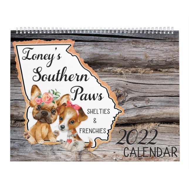 Calendario de Ioney's Southern Paws 2022 (Tapa)