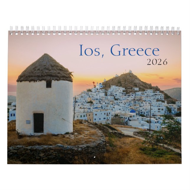 Calendario de Ios Greek Island 2026 (Tapa)