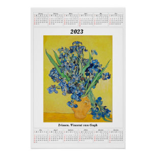 Calendario de Irisse para 2023 Poster Vincent van