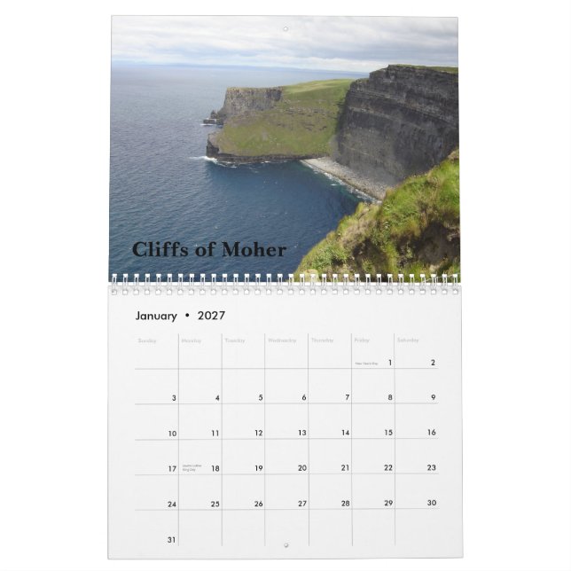 Calendario de Irlanda 2010 (Jan 2027)