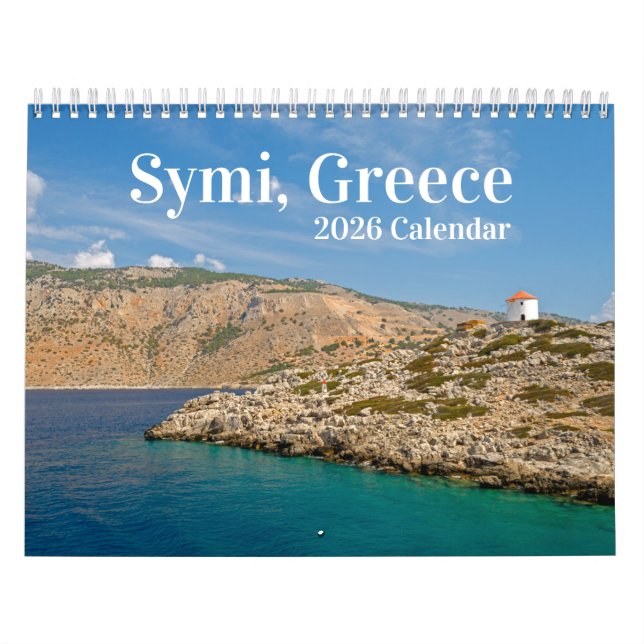 Calendario de Isla Griega Symi 2026 (Tapa)