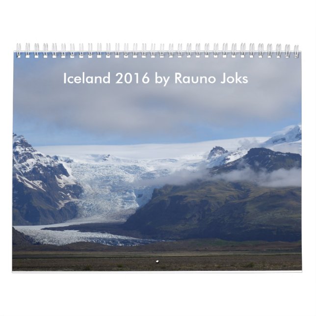 Calendario de Islandia 2016 del viaje de Rauno (Tapa)