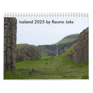 Calendario de Islandia 2025 por Rauno Joks