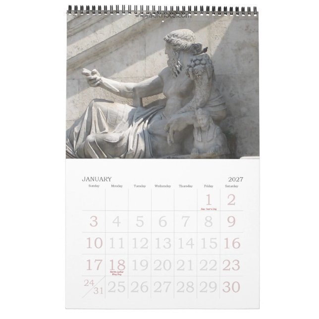 Calendario de Italia 2007 (Jan 2027)