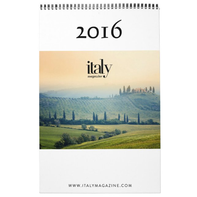 Calendario de Italia 2016 (Tapa)