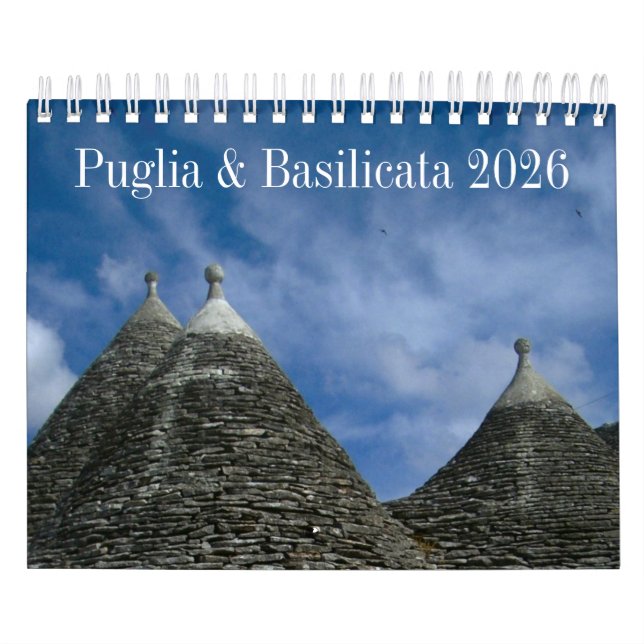 Calendario de Italia 2026 - Puglia y Basilicata (Tapa)