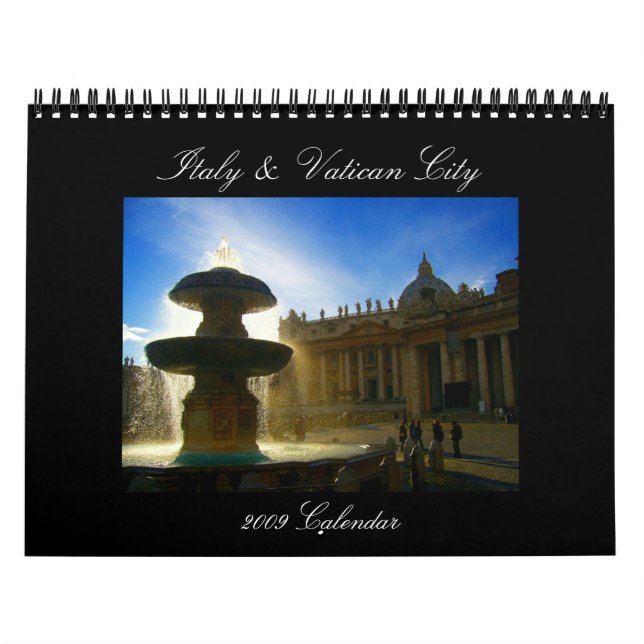 Calendario de Italia y de Vatican 2009 (Tapa)