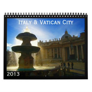 calendario de Italia y de vatican 2013