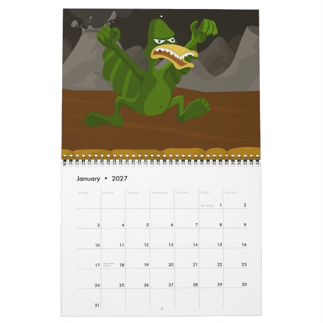 calendario de JakeWozniak.com 2013 (Jan 2027)