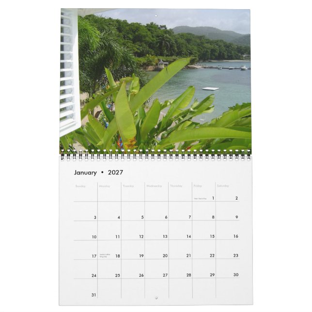 Calendario de Jamaica (Jan 2027)
