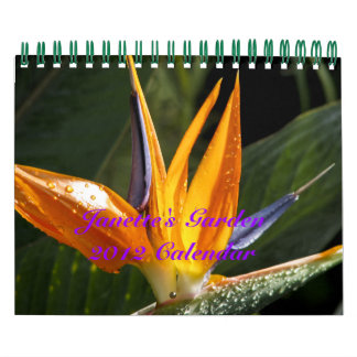 Calendario de Jardín 2012 de Janette