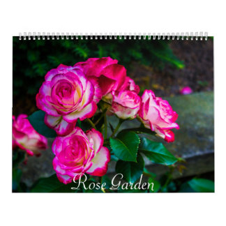 Calendario de jardín de Rosa