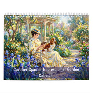 Calendario de jardín impresionista con Cavalier Sp