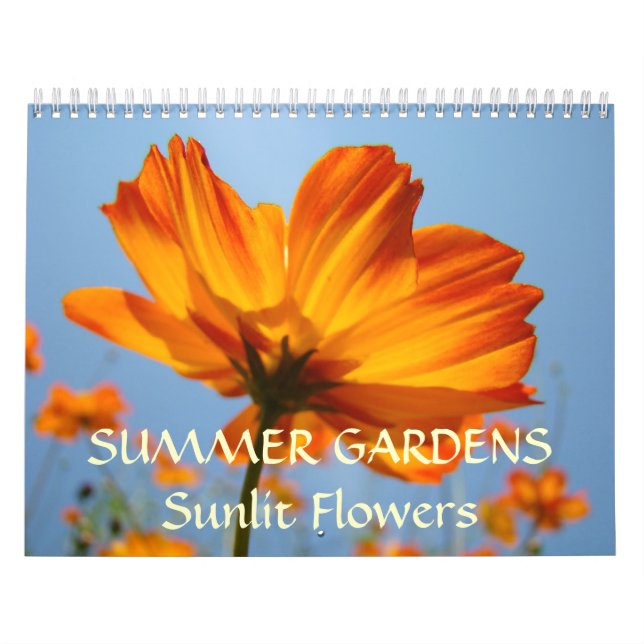 CALENDARIO DE JARDINES DE VERANO Flores Iluminadas (Tapa)