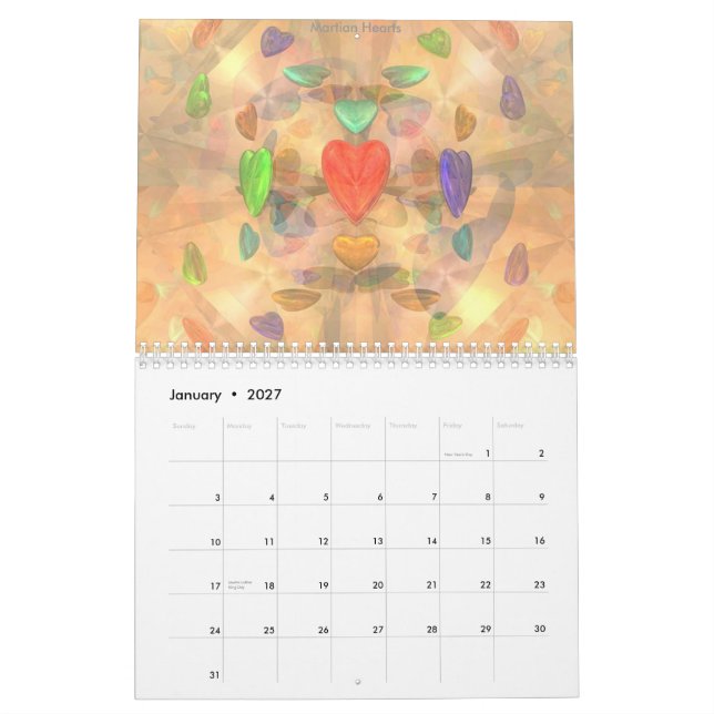 Calendario de Kaleido3D (Jan 2027)