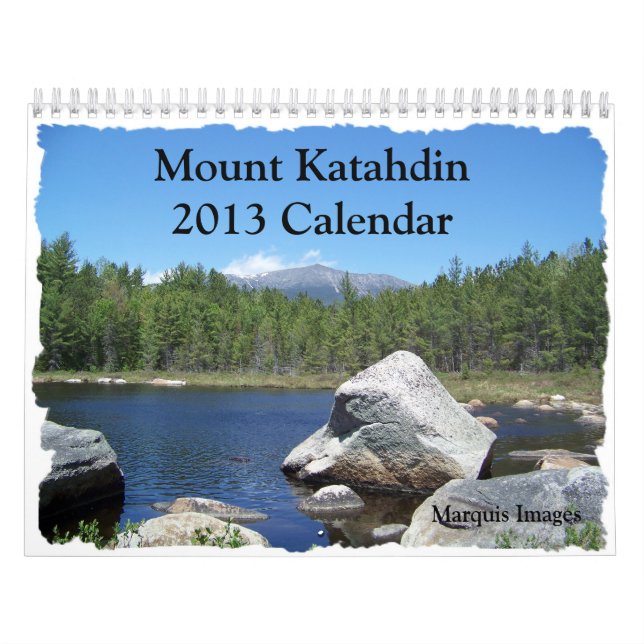 Calendario de Katahdin 2013 del soporte (Tapa)