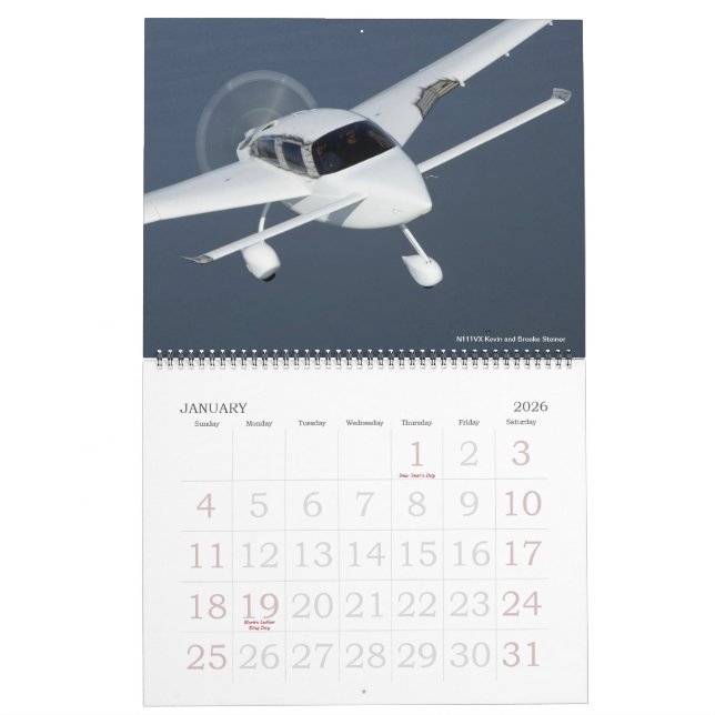 Calendario de Kitplane de Velocity 2012 - todos lo (Jan 2026)