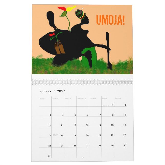 CALENDARIO DE KWANZAA (Jan 2027)