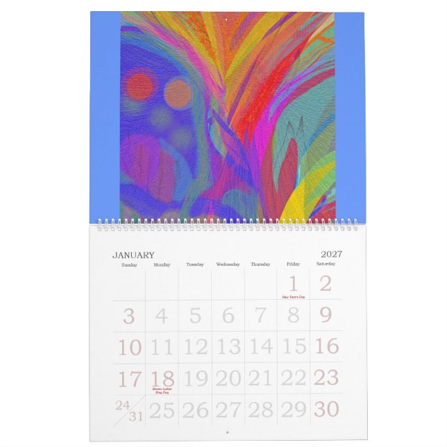 Calendario de la ABSTRACCIÓN (Jan 2027)