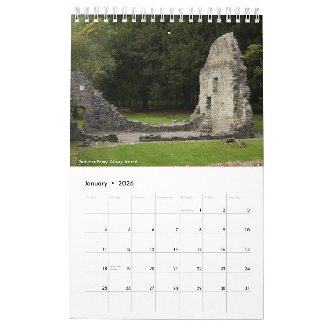 Calendario de la Antigua Irlanda 2024 (Jan 2026)