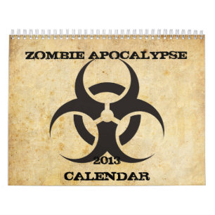 Calendario de la apocalipsis del zombi