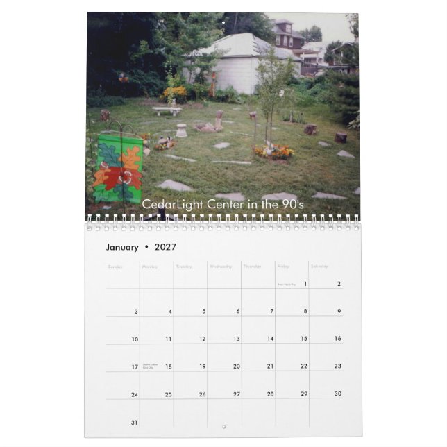 Calendario de la arboleda 2010 de CedarLight (Jan 2027)