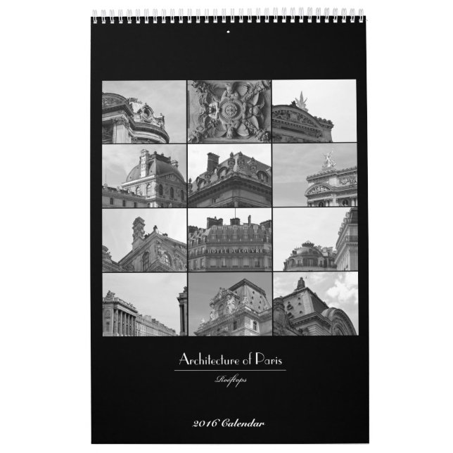 Calendario de la arquitectura de París (Tapa)