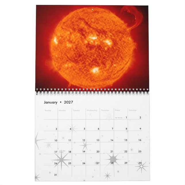 Calendario de la astronomía de espacio de la (Jan 2027)