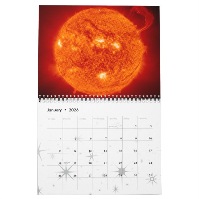 Calendario de la astronomía de espacio de la (Jan 2026)