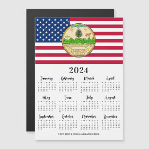Calendario de la Bandera Americana Patriótica Tu L