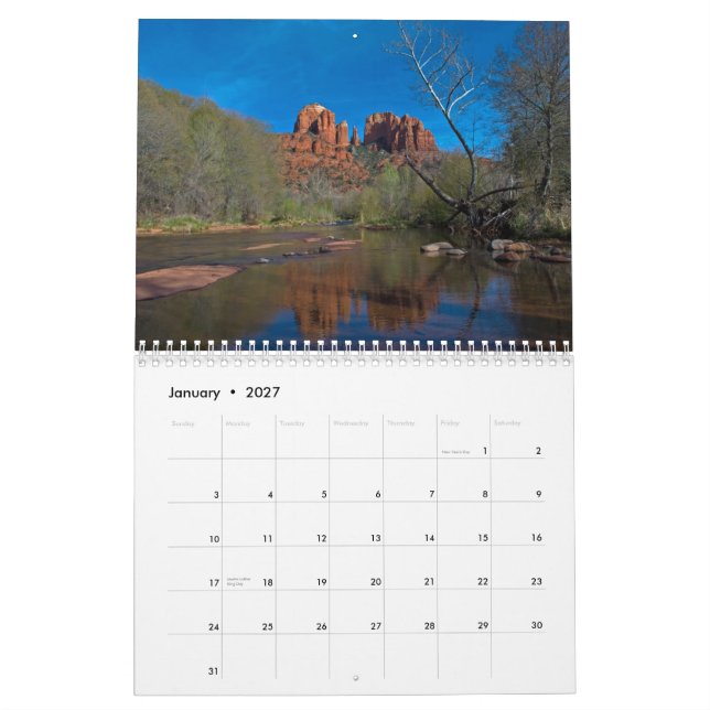 Calendario de la belleza 2014 de Sedona (Jan 2027)