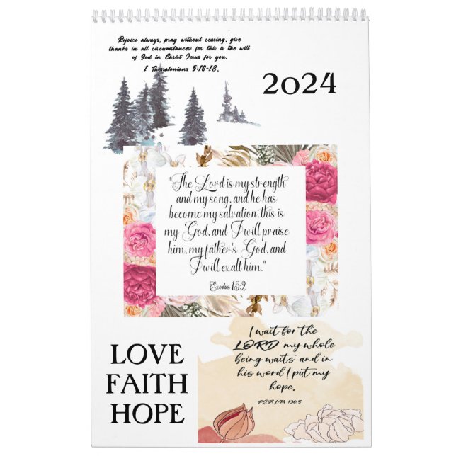 Calendario de la Biblia Verse 2024 (Tapa)