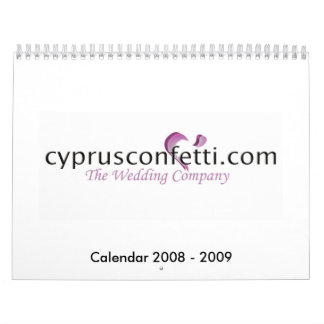 Calendario de la boda de CyprusConfetti