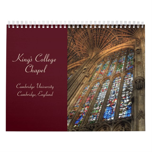 Calendario de la capilla del King's College 2010 (Tapa)