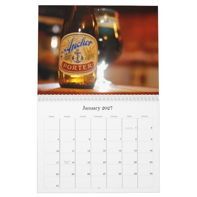 Calendario de la cerveza de 2015 artes (Jan 2027)
