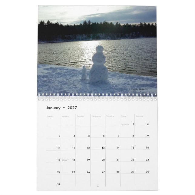 Calendario de la charca 2014 de Walden con las (Jan 2027)