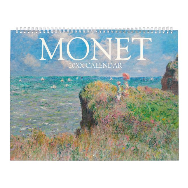 Calendario de la colección Monet Paintings 2024 (Tapa)