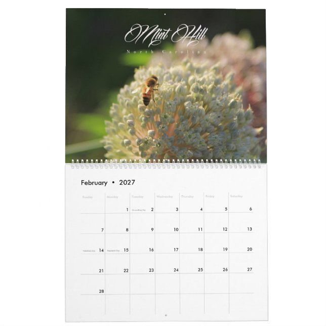 Calendario de la colina de la menta (Feb 2027)