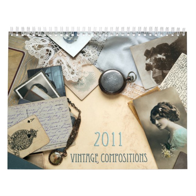 Calendario de la composición 2016 del vintage (Tapa)