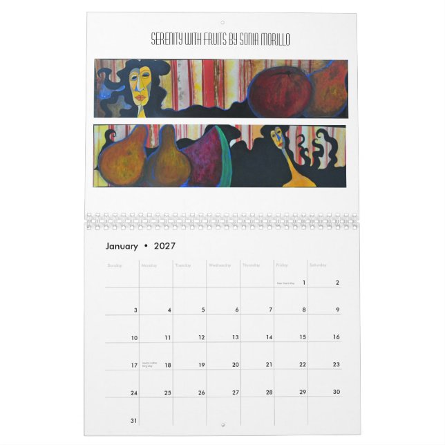 Calendario de la condición de mujer (Jan 2027)