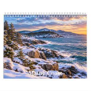 Calendario de la costa de Maine