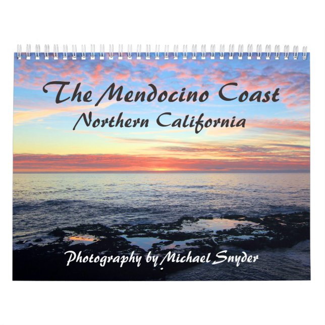 Calendario de la costa de Mendocino (Tapa)