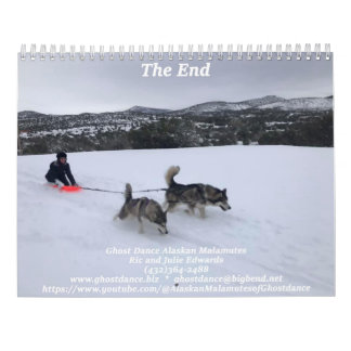 Calendario de la danza fantasma de Alaskan Malamut