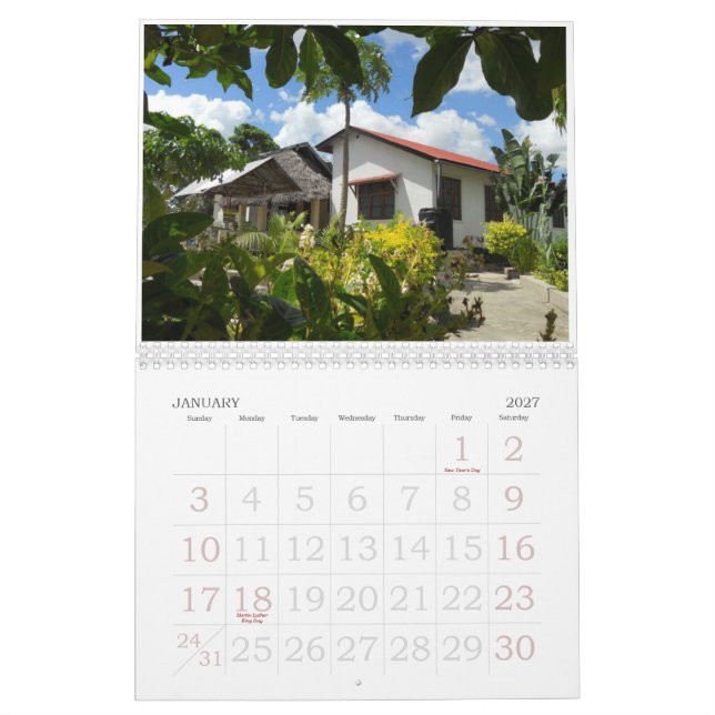 Calendario de la escena de África (Jan 2027)