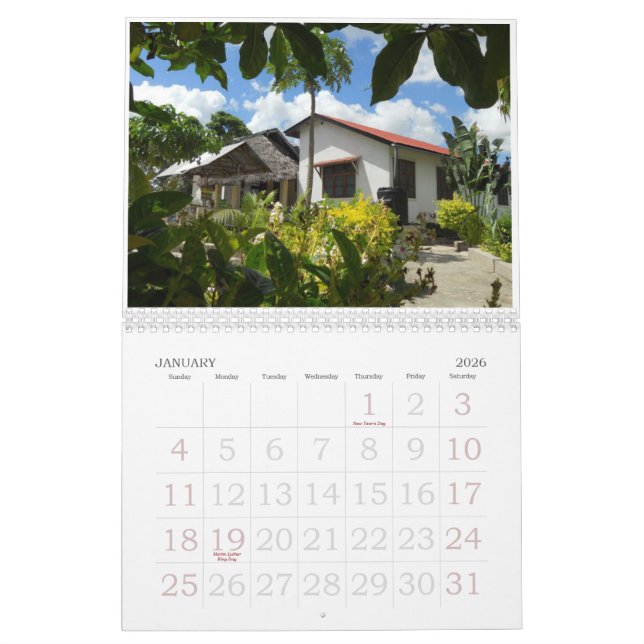 Calendario de la escena de África (Jan 2026)