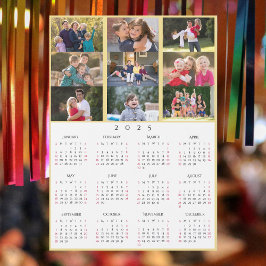 Calendario de la familia 2025 personalizado de Col