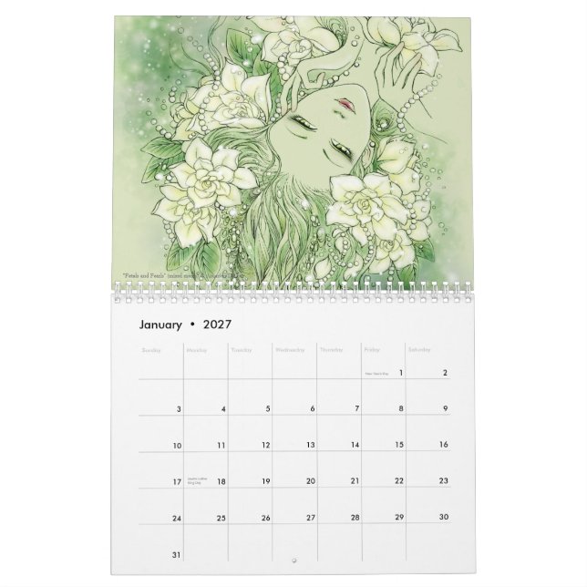 Calendario de la fantasía (Jan 2027)